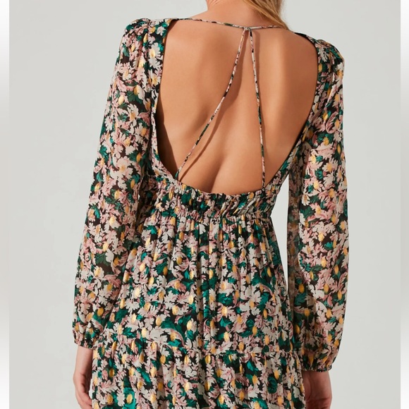 ASTR the Label Francesca Floral Print Maxi Dress, Size M New w/Tag - Picture 4 of 8